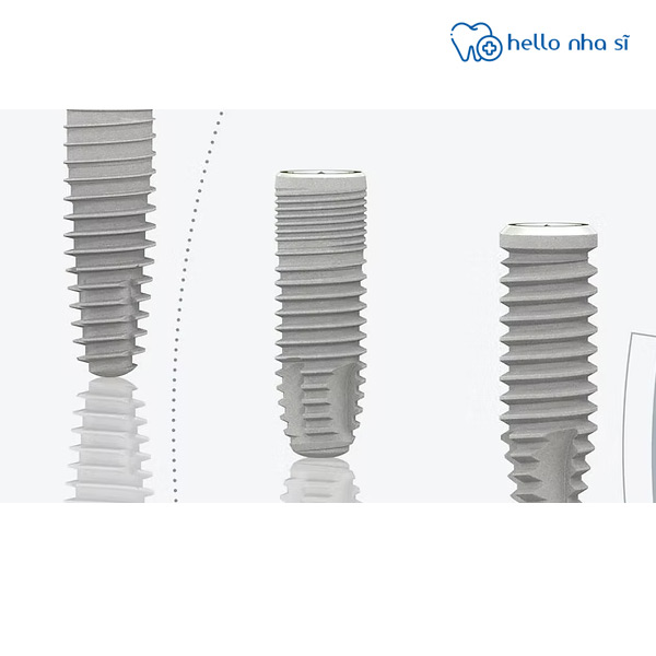 Hình dáng và loại ren xoắn của Implant SIC